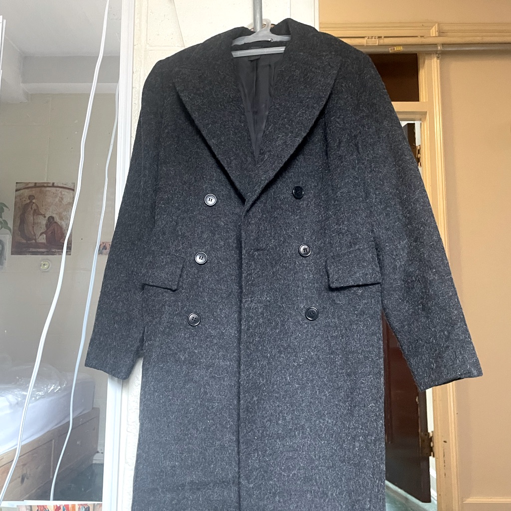 Express World Brand Dark Grey Coat Express World Brand Dark Grey Coat